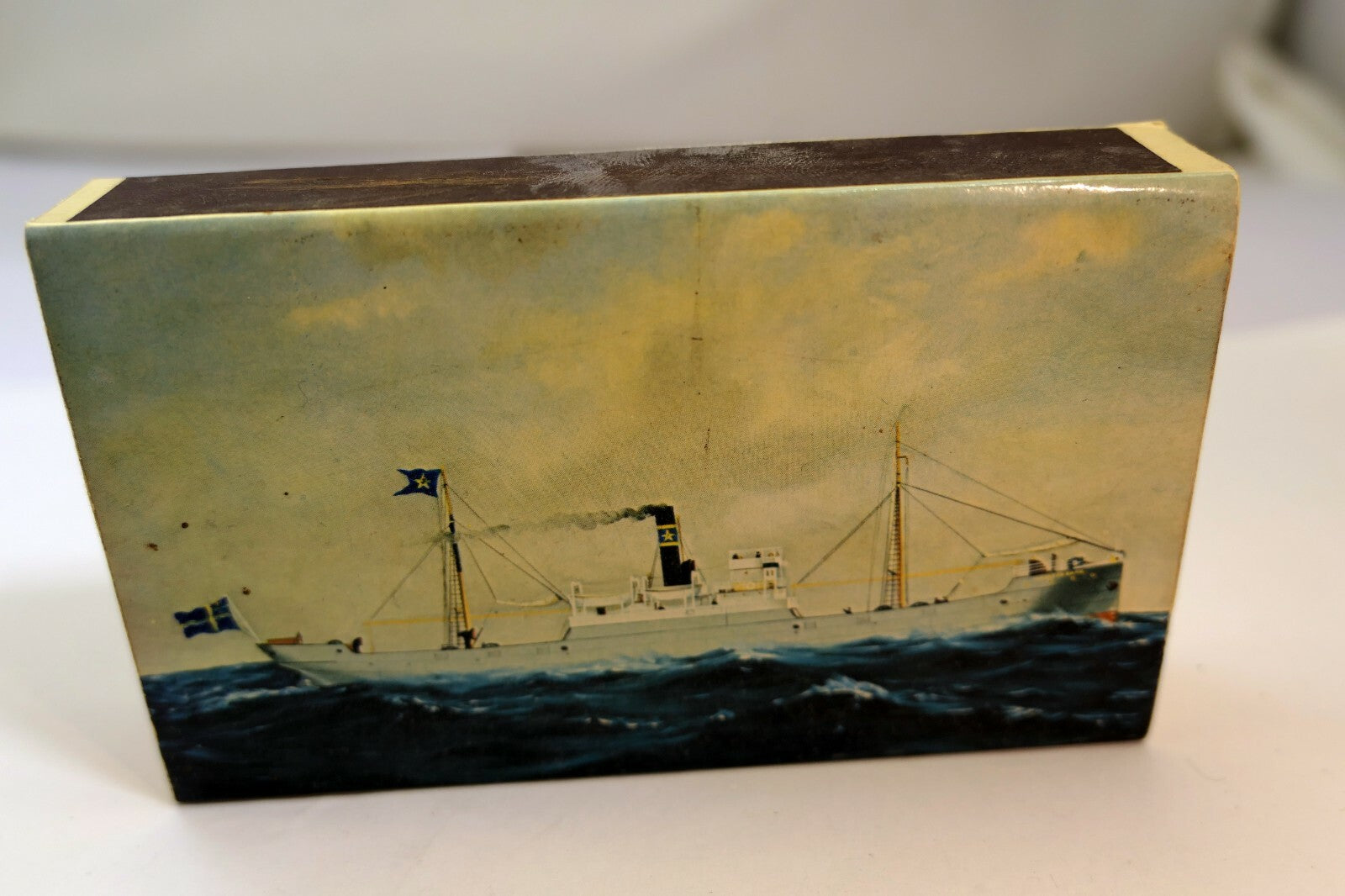 JOHNSON LINE Sweden Box of Matches SS Nordstjernan steam Ship 1899 steamship