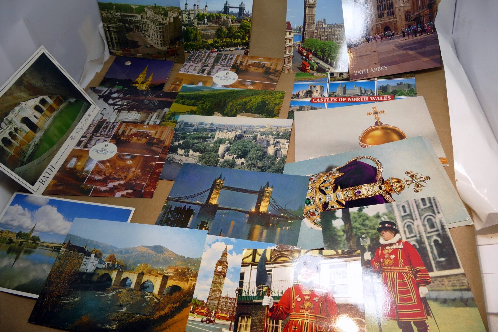 United Kingdom London Britain Unposted Postcard Lot pack of 20 Towns 1970's