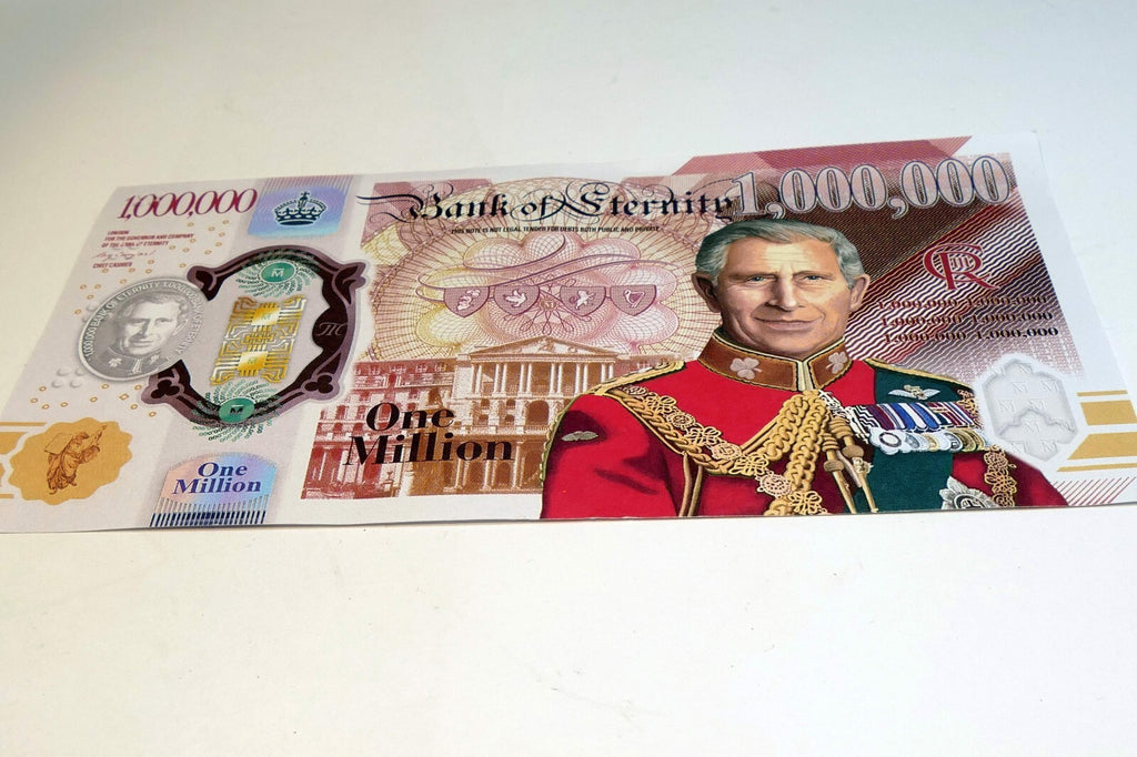 Bank of England £1,000,000 note bill " In God We Trust" Religious message sinner
