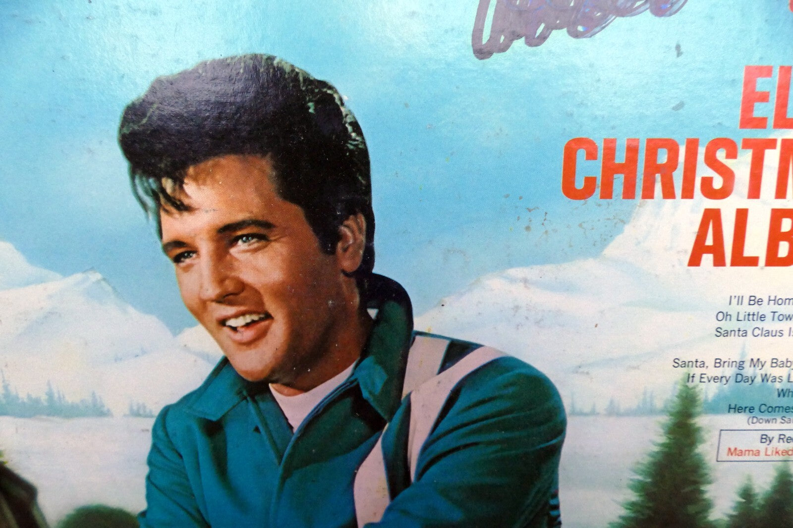 1970 elvis presley mono christmas album rca cal 2428   vinyl album art cover only