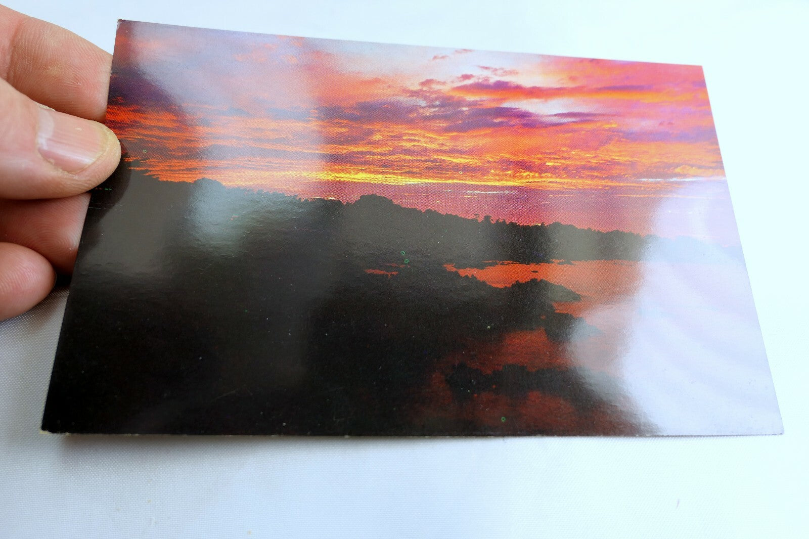 Lower's Point Sunset Monterey California USA Postcard vintage 1970's