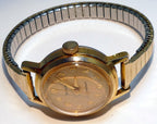 Timex ladies watch wristwatch gold tone   as found as is parts repair
