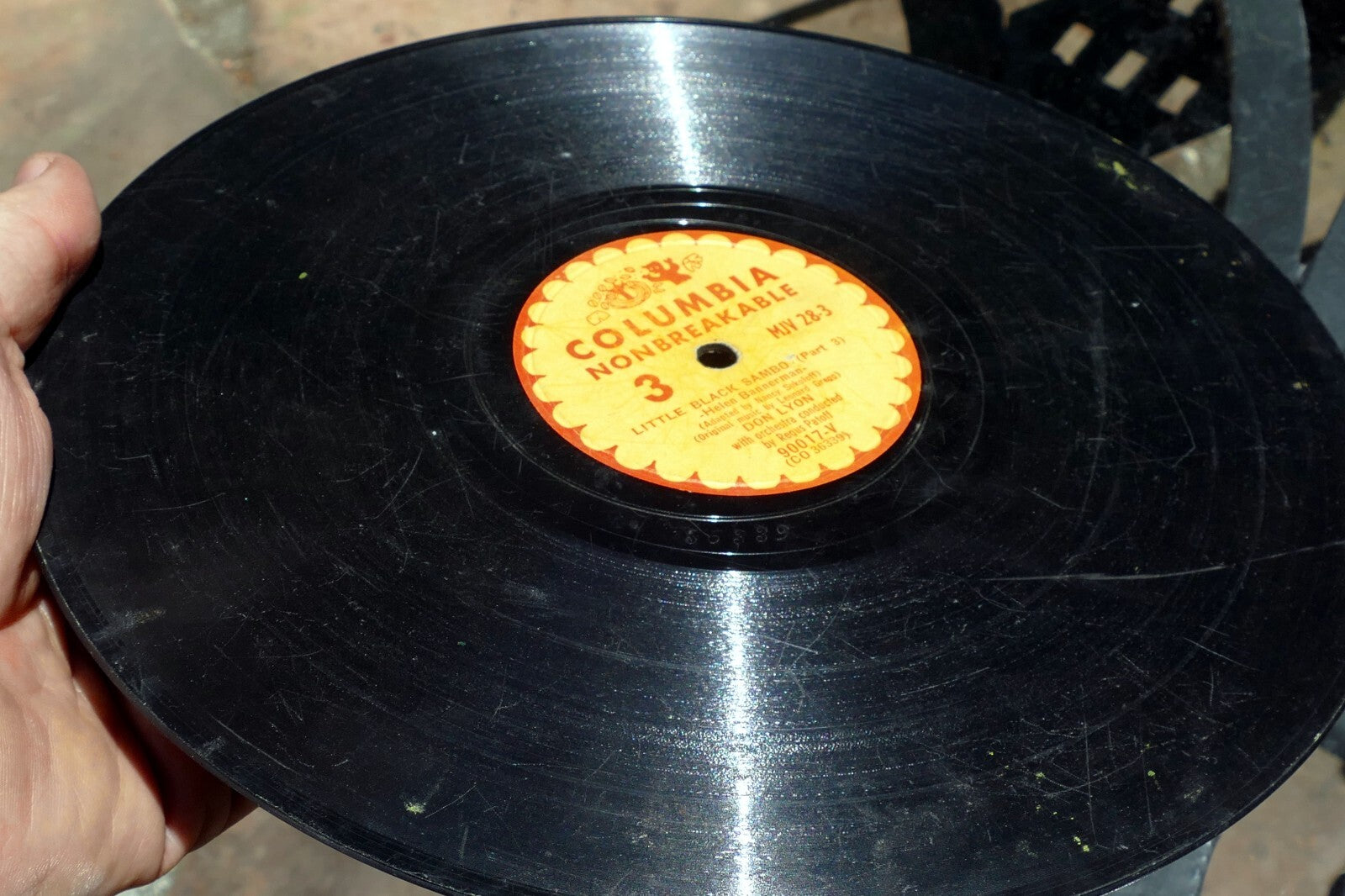 Little Sambo  Columbia Records mjv-28  78 rpm sides 2 and 3 90017-V