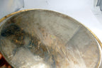 12" Silverplate Round Etched Serving Tray Food Platter Plate Silver Plated Plate