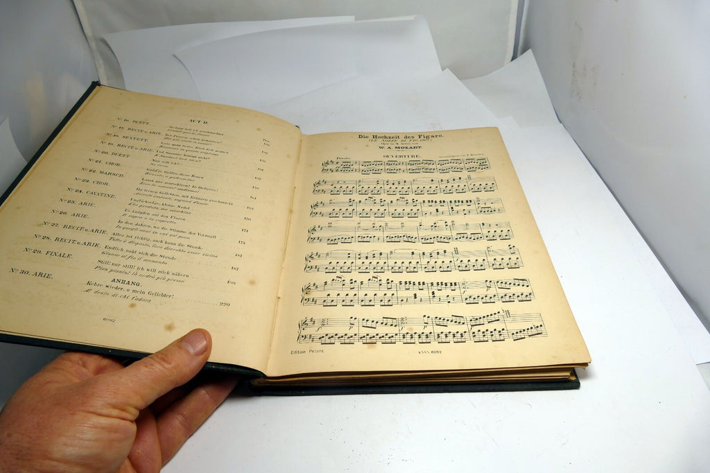 Die Hochzeit des Figaro Mozart Klavierauszug Leipsig Sheet Music 1898