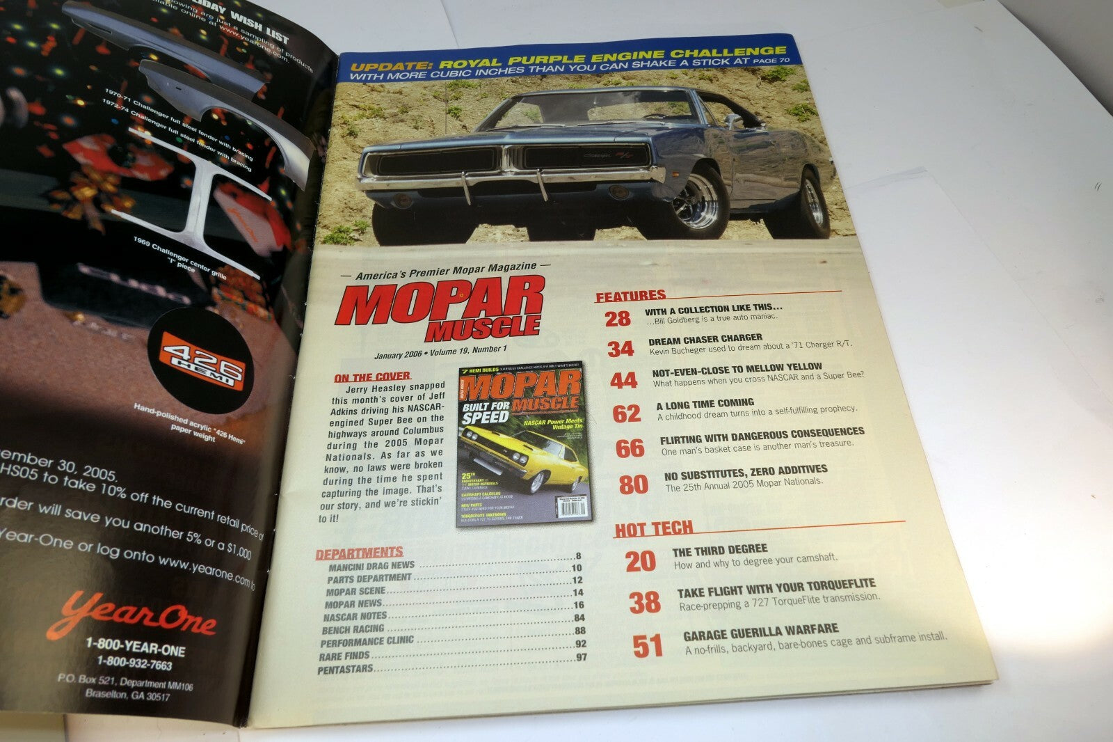 MOPAR Action Magazine January 2006 7 HEMI Builds,  Built for speed
