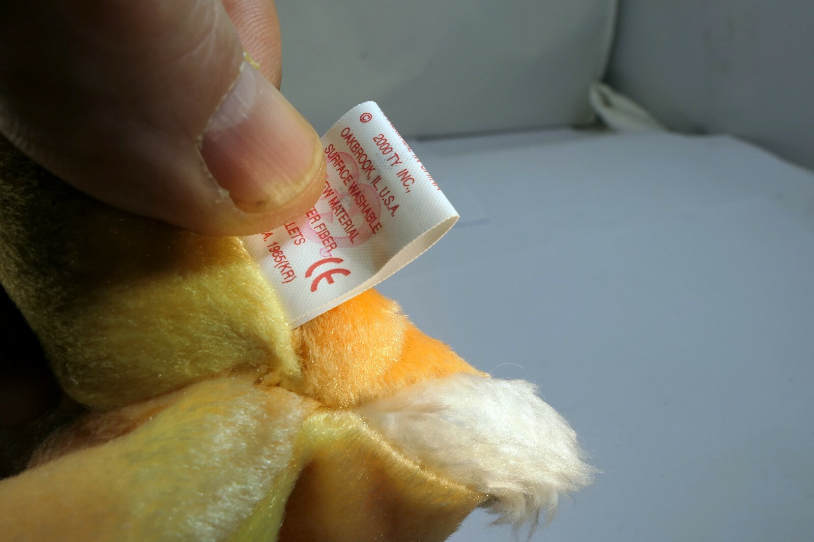 TY Beanie Baby RABBIT ( Chinese Zodiac Collection )  plush toy 8"