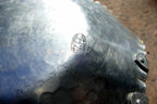 Hand Forged EVERLAST Metal Aluminum Bowl w/Hammered Fruit Grapes 9" basket