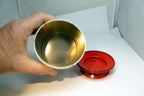 Metal Tin Christmas Round Serving Cookie Jar Container  Santa Carousel GIORDANO