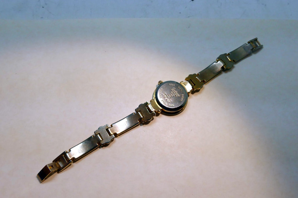 Galaxie by Elgin Cocktail Fashion Gold Tone Dress Quartz Ladies W1124
