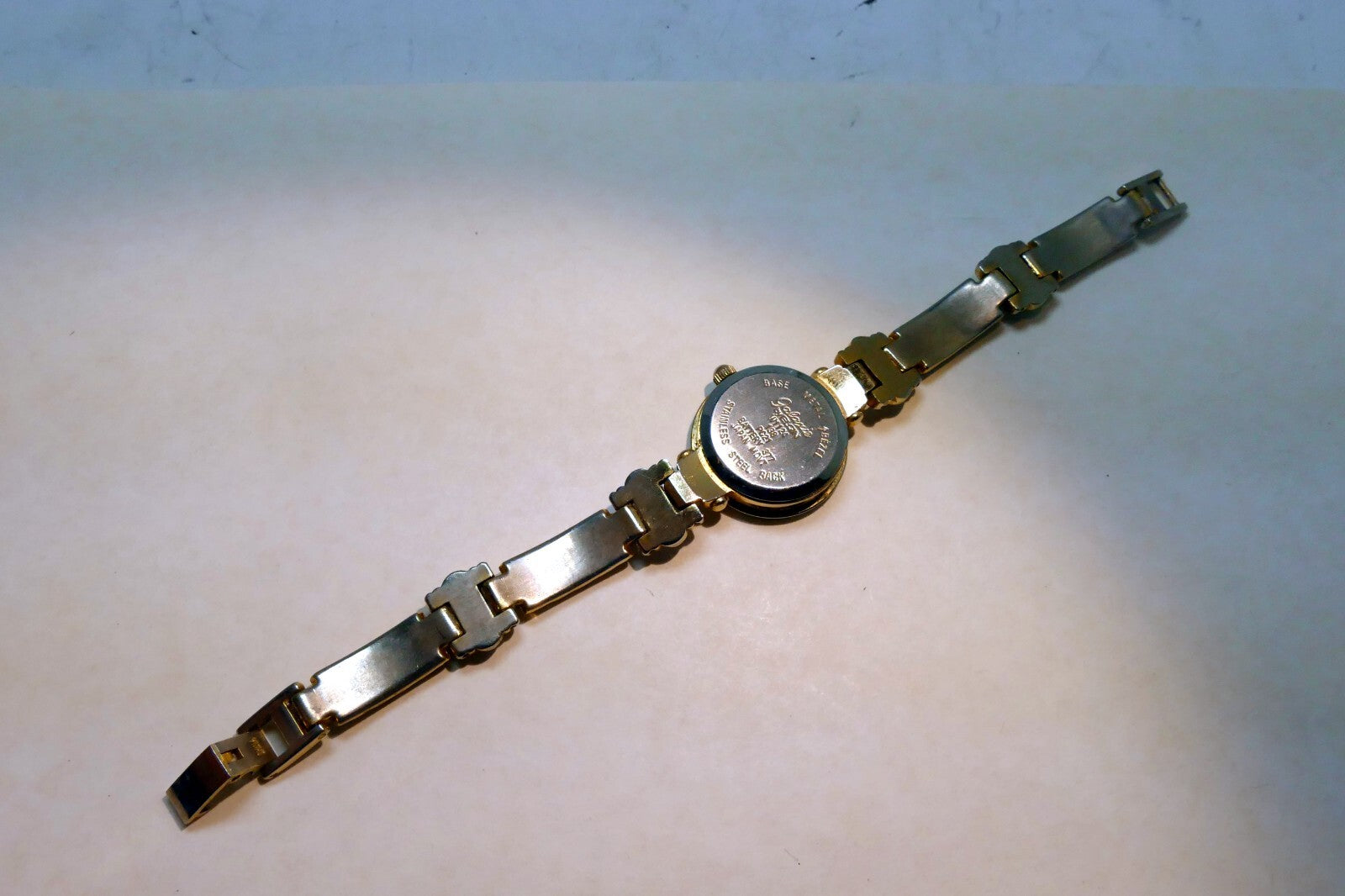 Galaxie by Elgin Cocktail Fashion Gold Tone Dress Quartz Ladies W1124