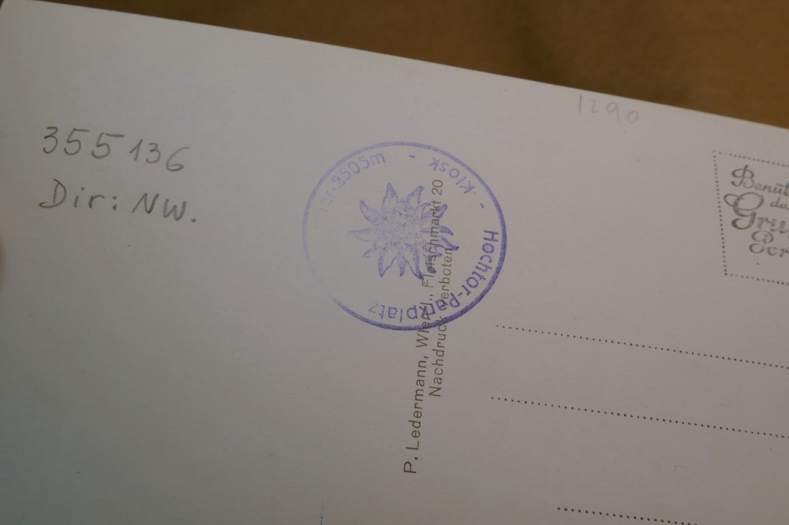 Großglockner - Sudrampe Alpine Road postcard Austria vintage - unposted