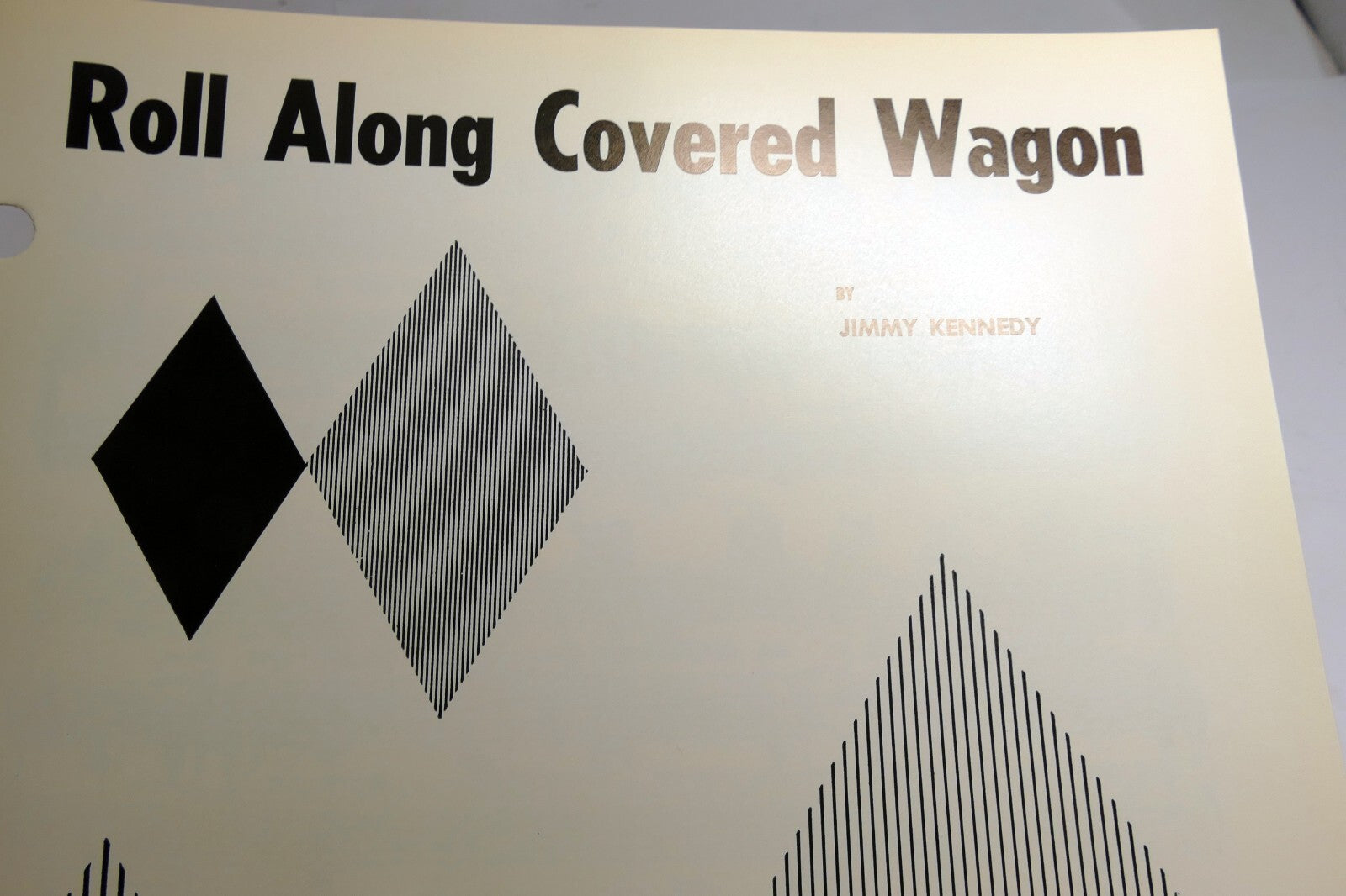 Roll along covered wagon jimmy kennedy 1962 sheet music western