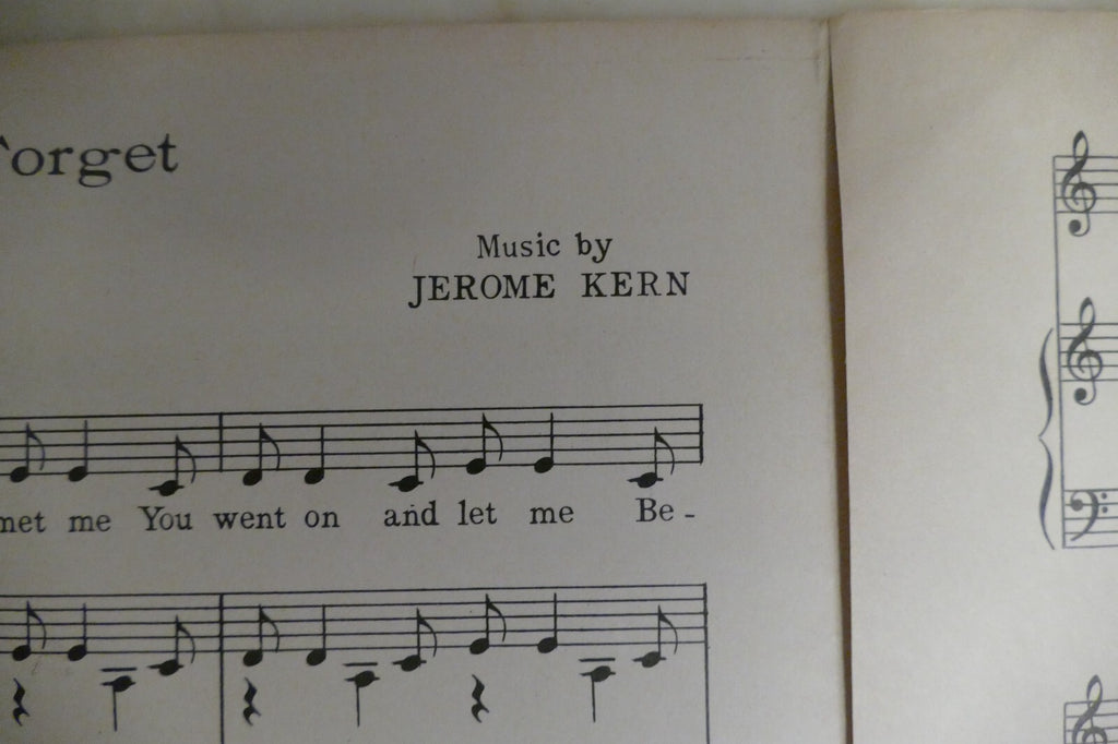 Try To Forget 1931 by Jerome Kern from The Cat And The Fiddle