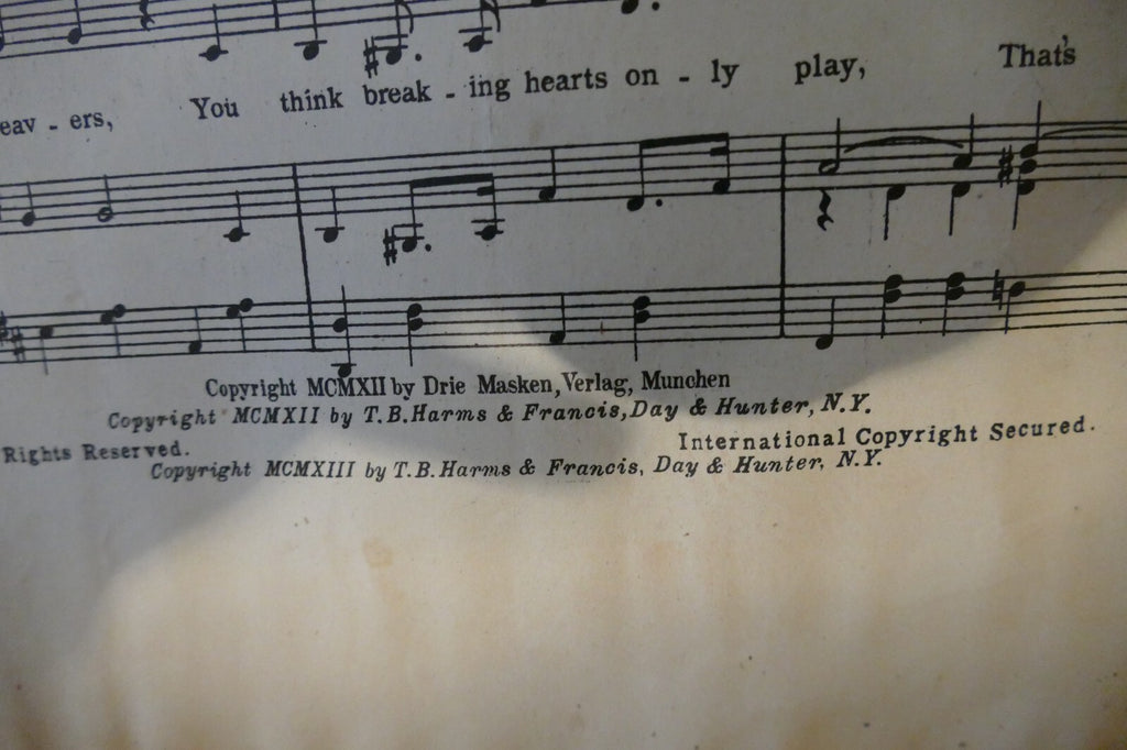Come On Over Here, 1913, by Jerome Kern and Harry B. Smith, from "The Doll Girl"