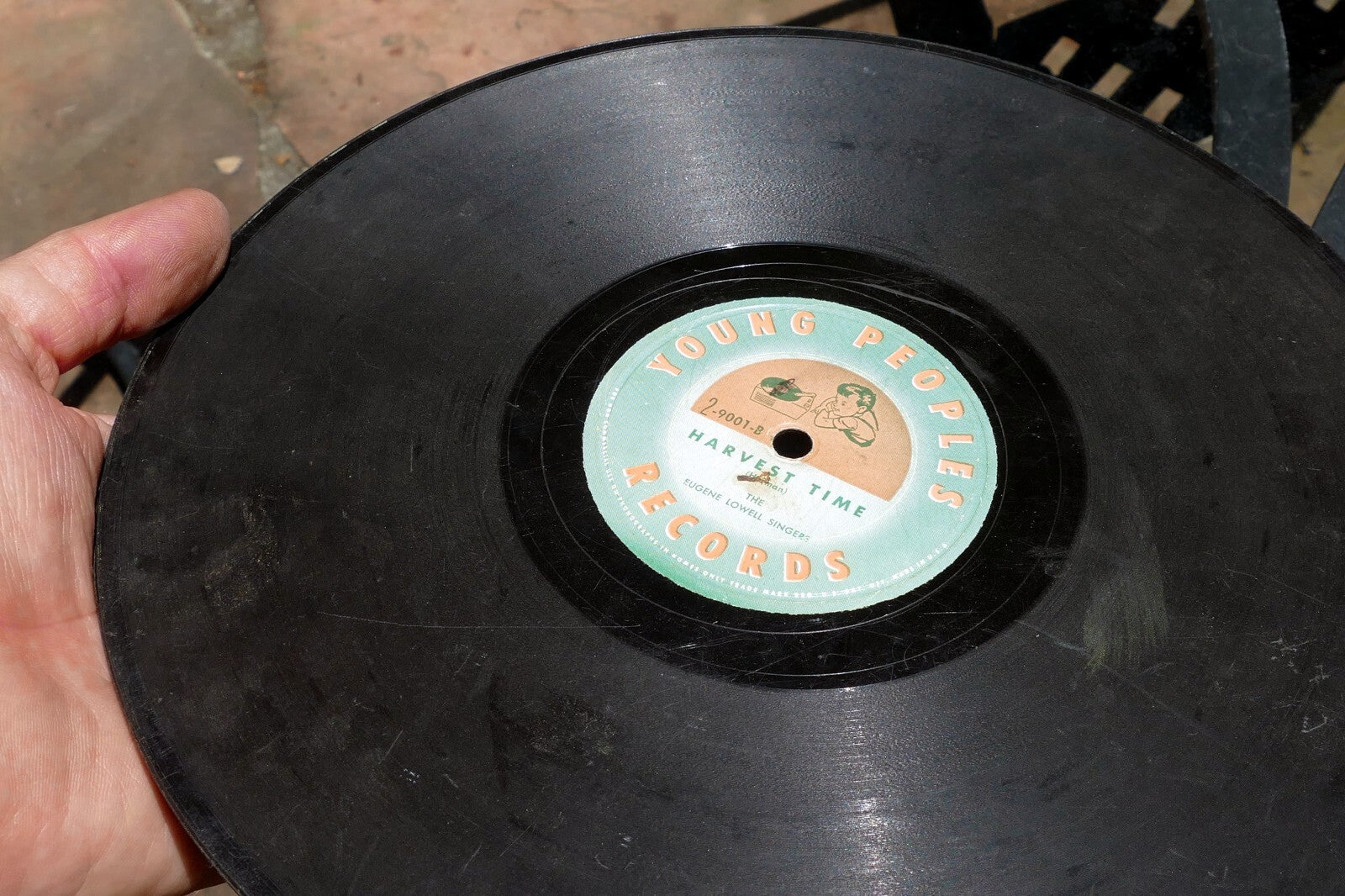 1940's-50's Harvest Time Young Peoples Records 10" 78 rpm 1 2 9001