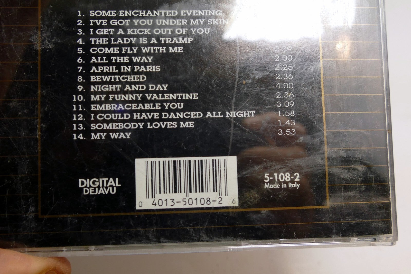 Cover art only The Frank Sinatra GOLD Collection 5-108-2 Dejavu (NO CD included)