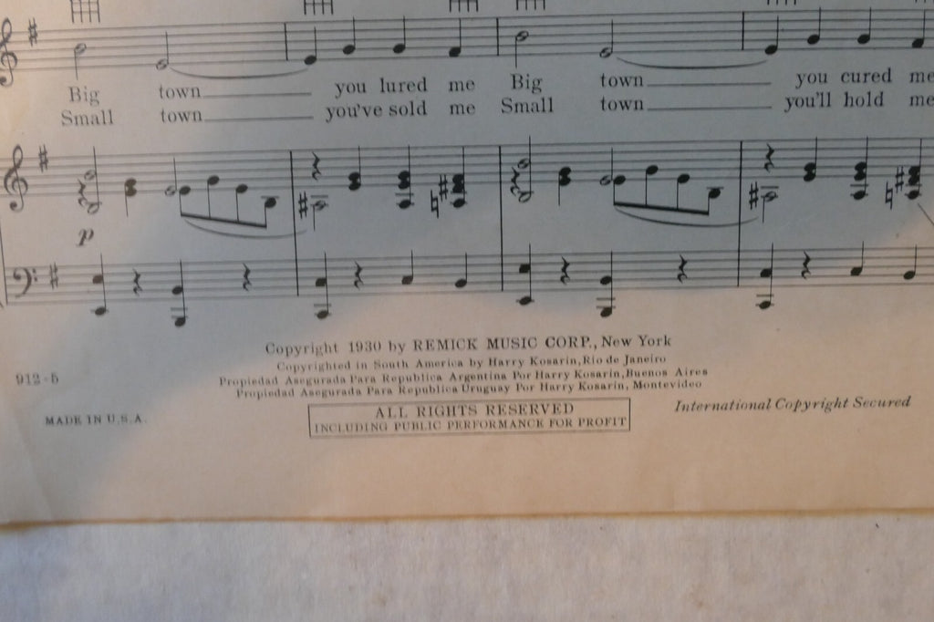 Cryin' For The Carolines, 1930, by Sam Lewis, Joe Young and Harry Warren