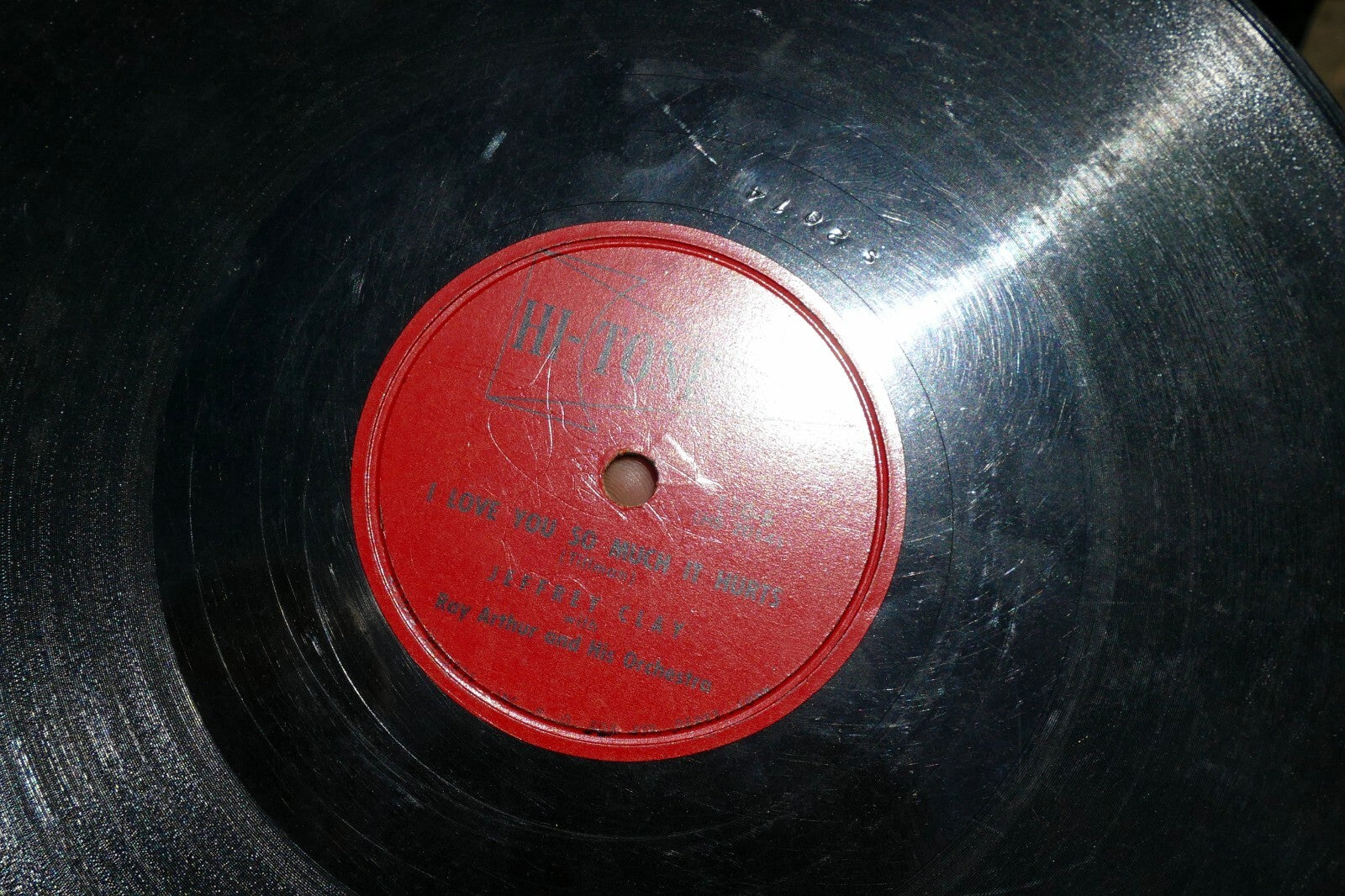 Jeffrey Clay 78rpm Single 10" Hi-Tone Records lade Spain I love you 1949