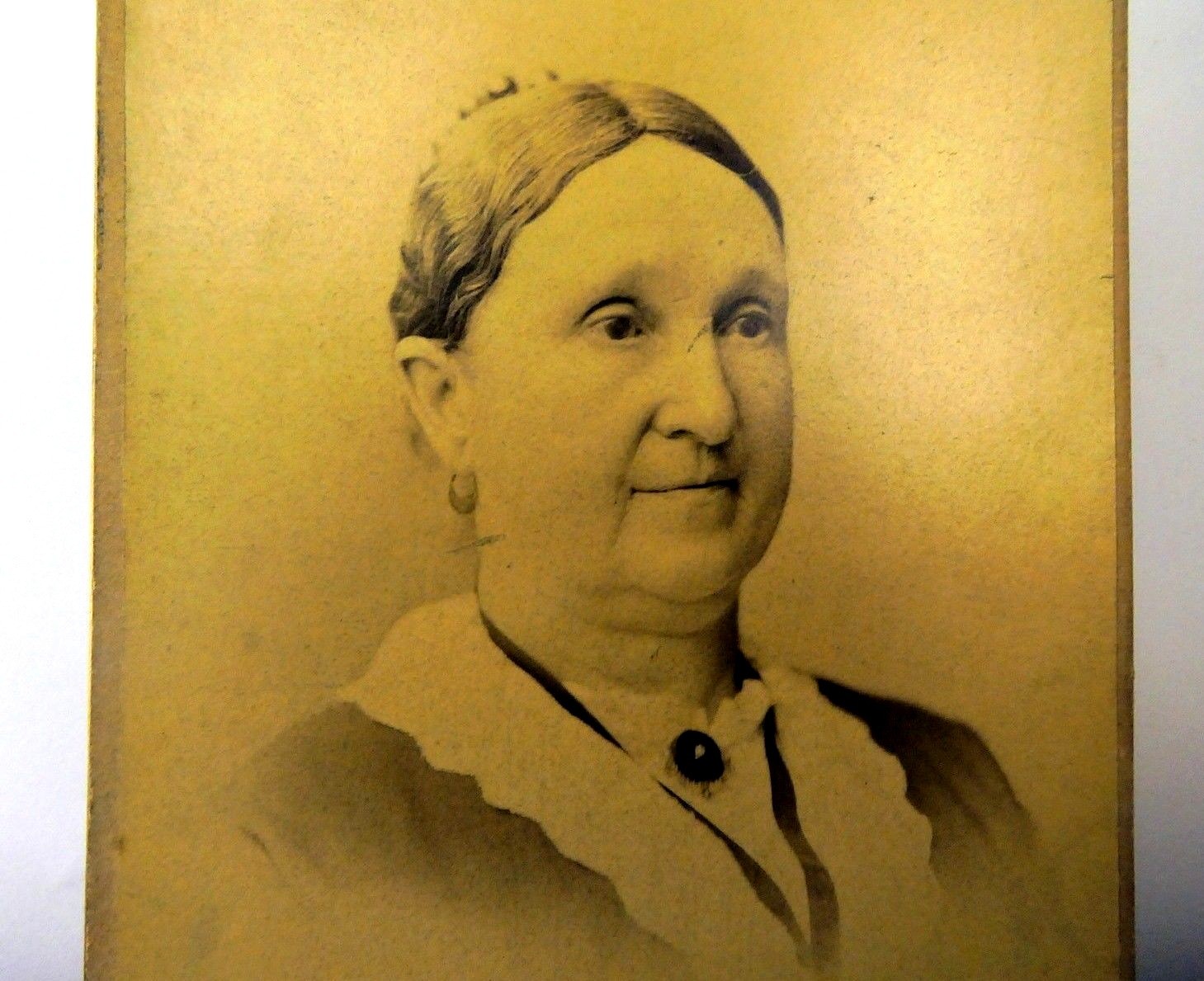 Picture of lady antique photograph 6x4" silver gel print mcpherson bros. 1880