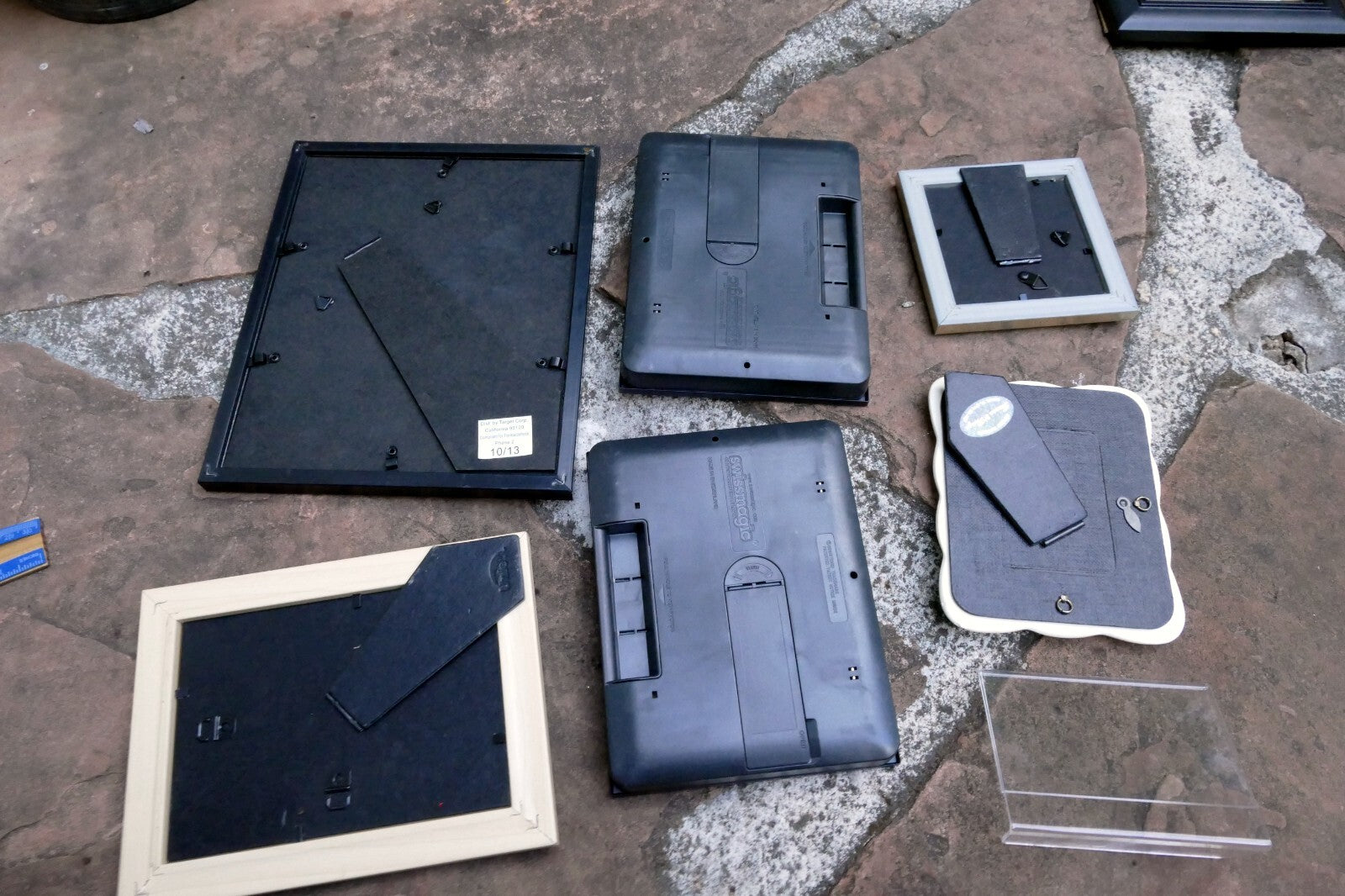 Pack of 7 Four Plastic Picture Portrait Frame 4X4" 4X6" 5X7" Art Photo lot