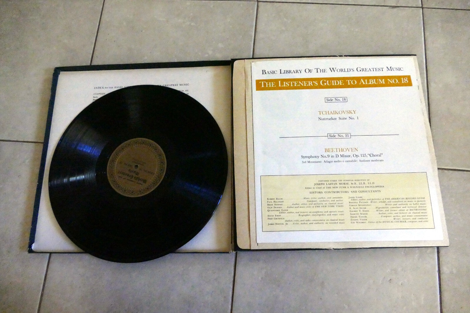 Basic Library WORLDS GREATEST Music 1958 LP Tchaikovsky Beethoven Album No 18