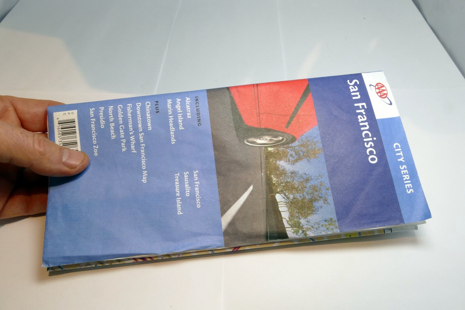 AAA SAN FRANCISCO City Series MAP Alcatraz Chinatown Golden Gate park Presidio