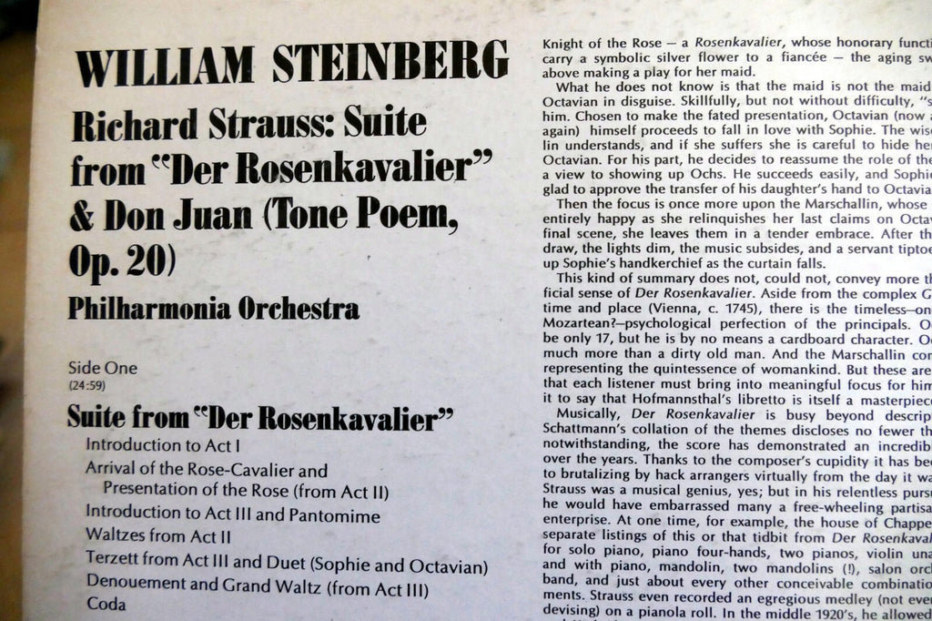 Richard Strauss: Suite from "Der Rosenkavalier" & Don Juan 12" L  S-60141