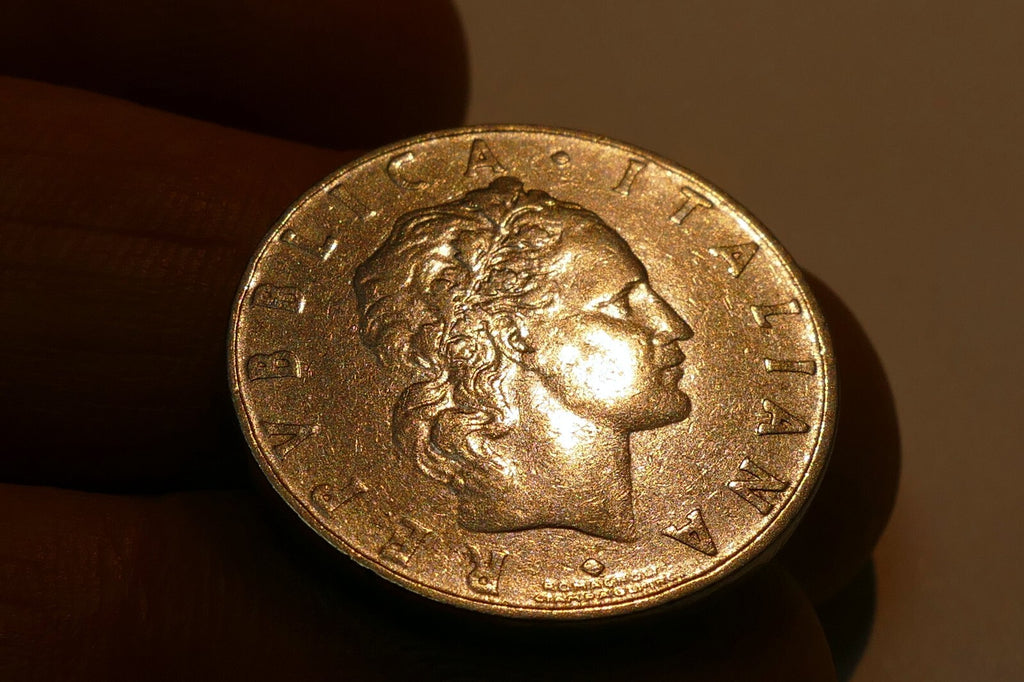 1956 Repvbblica Italiana L.50 Italy Italian 50 Lire Coin Italy