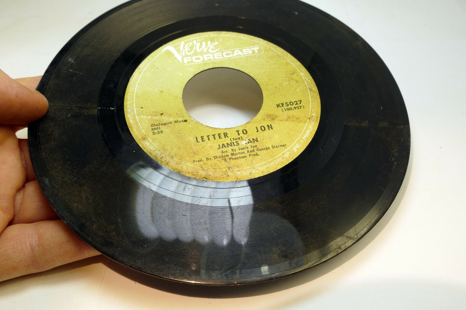 Janis Ian - Society's Child/ Letter to Son - Vinyl 45 Record - AS Found