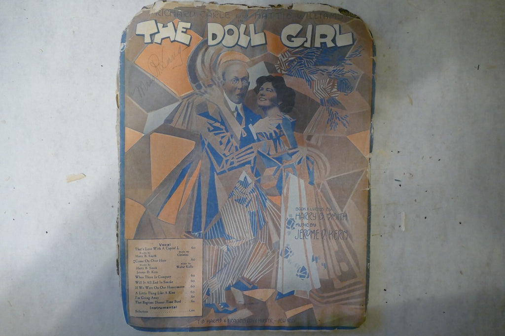 Come on over here, sheet music 1913, by jerome kern and harry b. smith, from "the doll girl"
