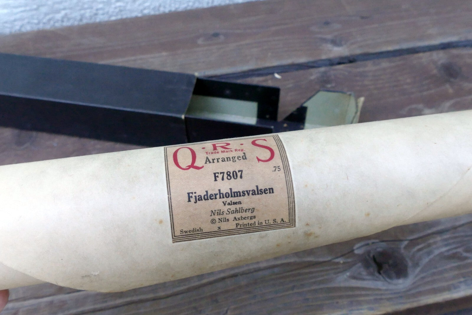 QRS Roll Arranged F7807 Fjaderholmsvalsen Waltz by Nils Sahlberg