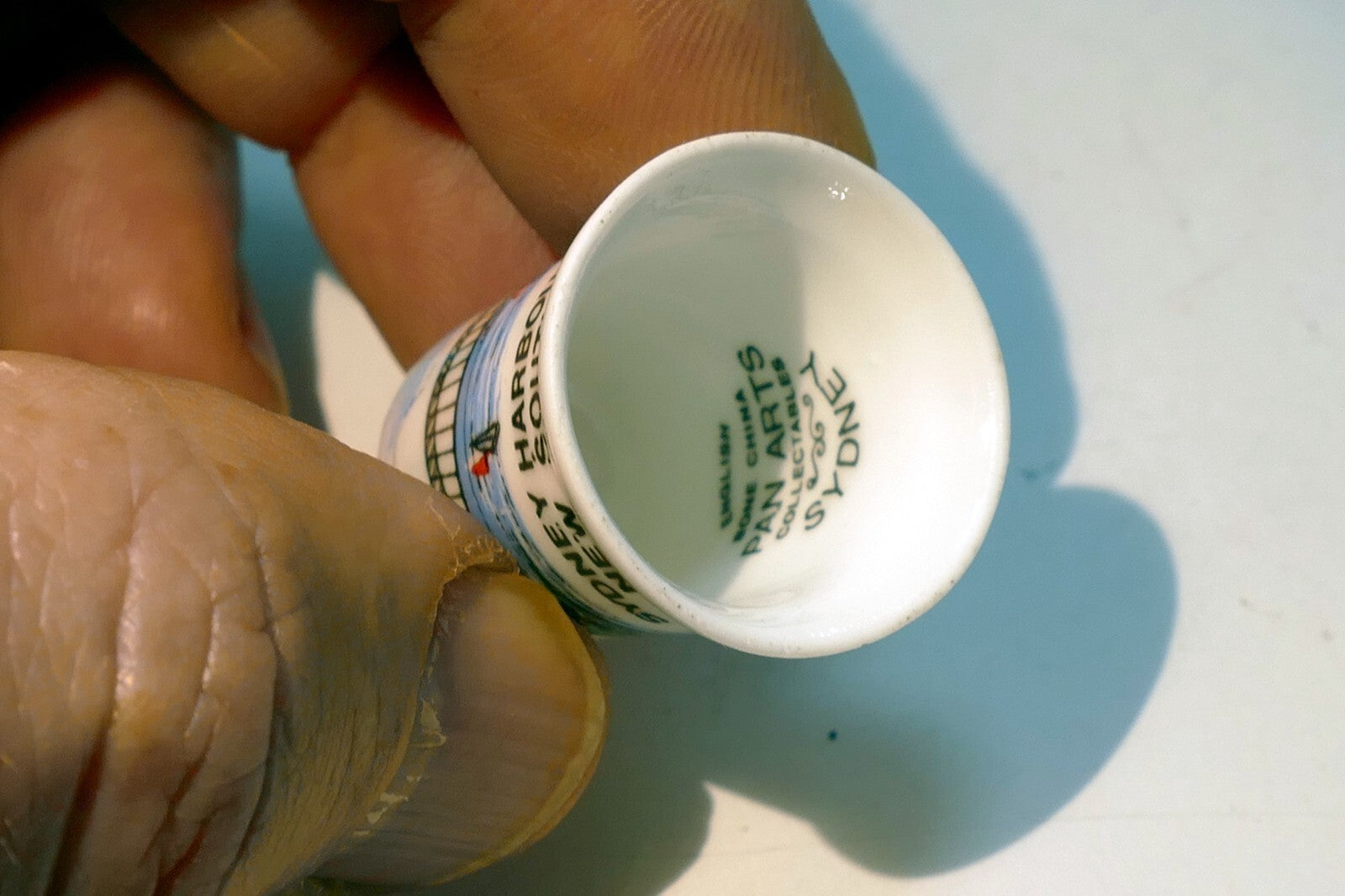 Porcelain Thimble Souvenir Sydney Harbour Bridge New South wales Australia