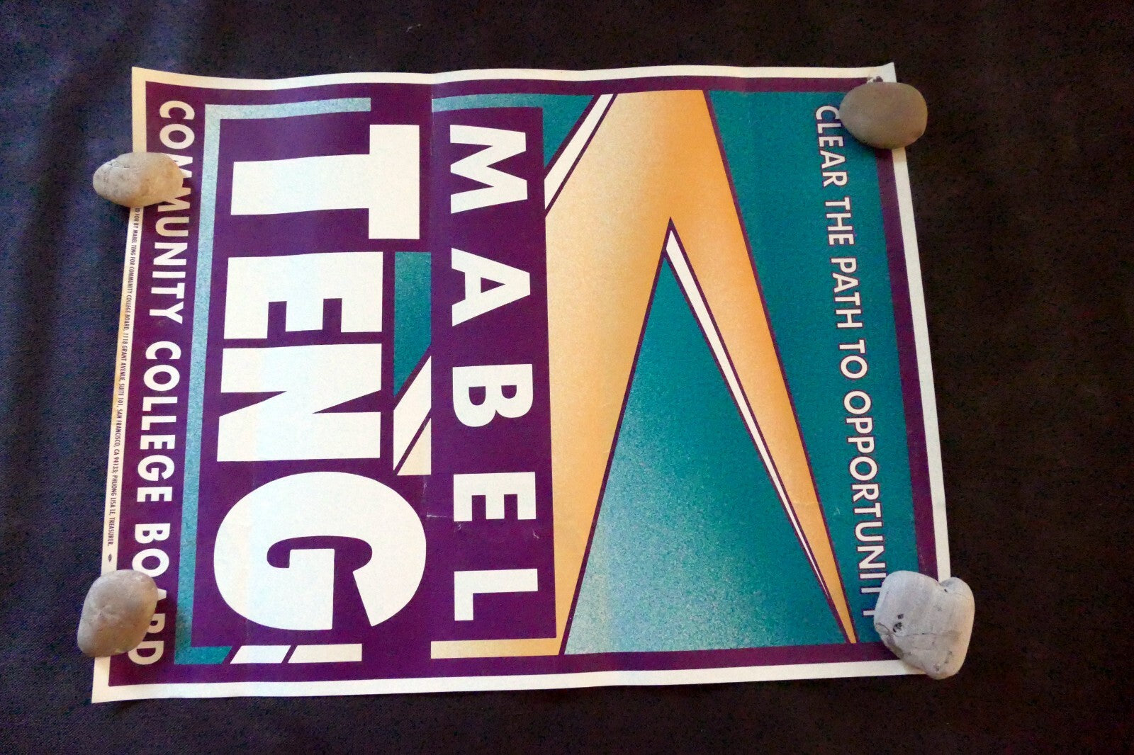 Mabel TENG Poster for Community College Board San Francisco Chinatown
