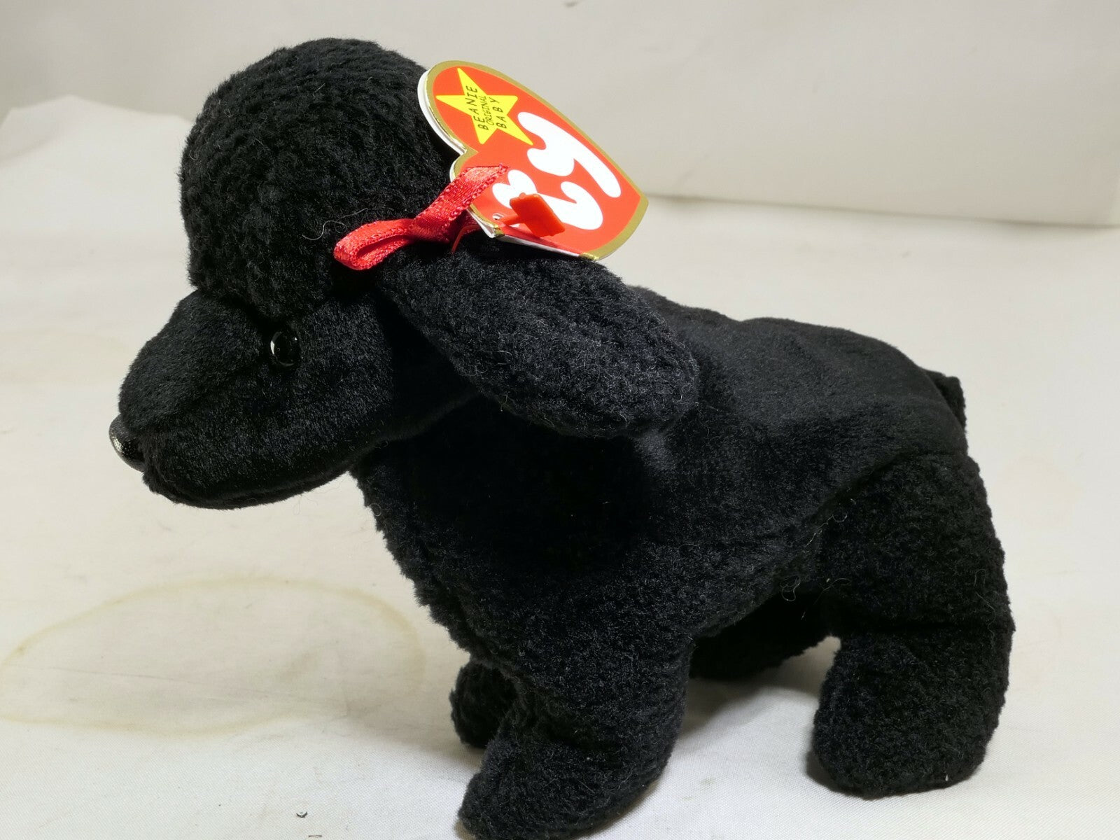 TY GIGI Beanie Baby  With Tag Year 1998 Plush Toy Dog puppy Poodle