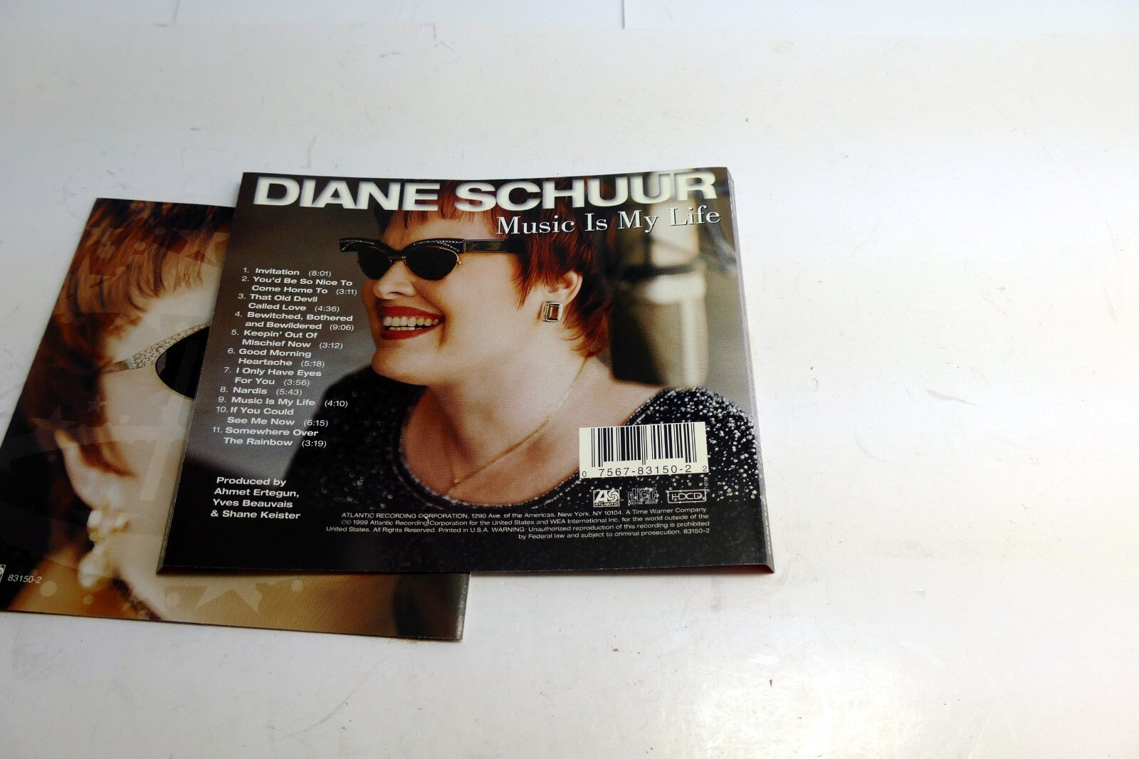 INLAY Cover ART Only - NO Case or CD included Diane Schuur Music is my life