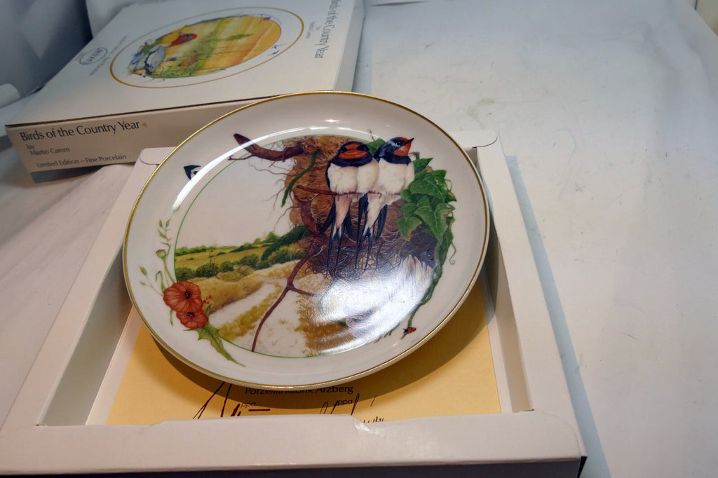 BIRDS of the Country BY Martin Camm - BAVARIA PLATE ARZBERG GERMANY Swallow