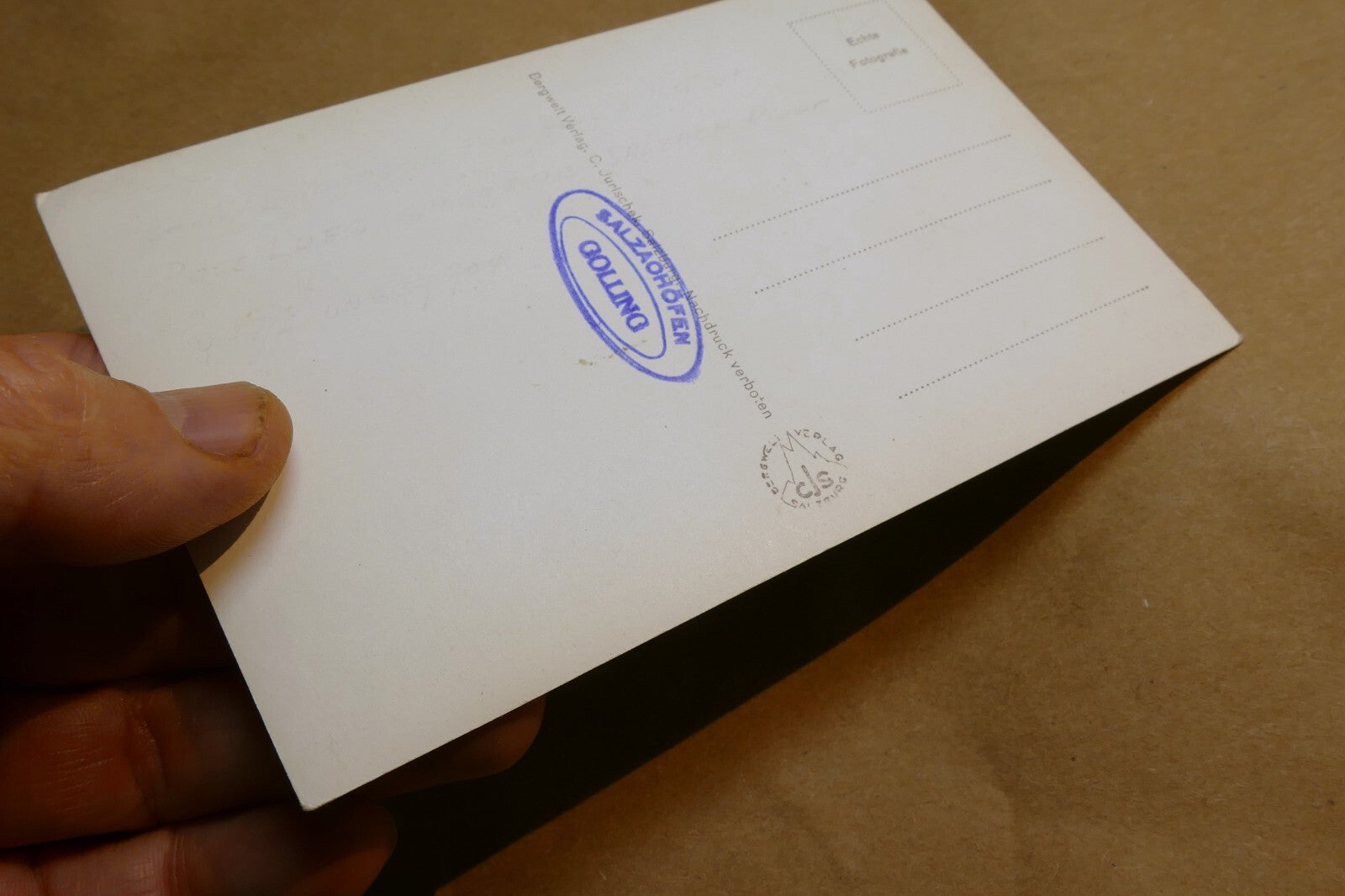 Pass Festung postcard Black & white Austria vintage - unposted