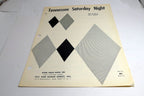 Tennessee Saturday Night Billy Hughes 1947  Sheet Music Home Folks