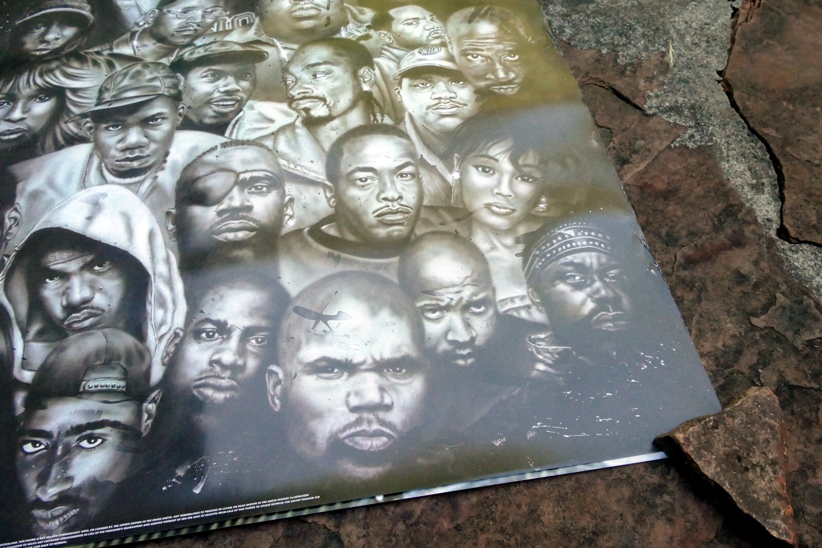 24X36 POSTER WALL ART HIPHOP R AP LEGENDS COOL ARTISTS RAPPER RECORDS MUSIC HOOD
