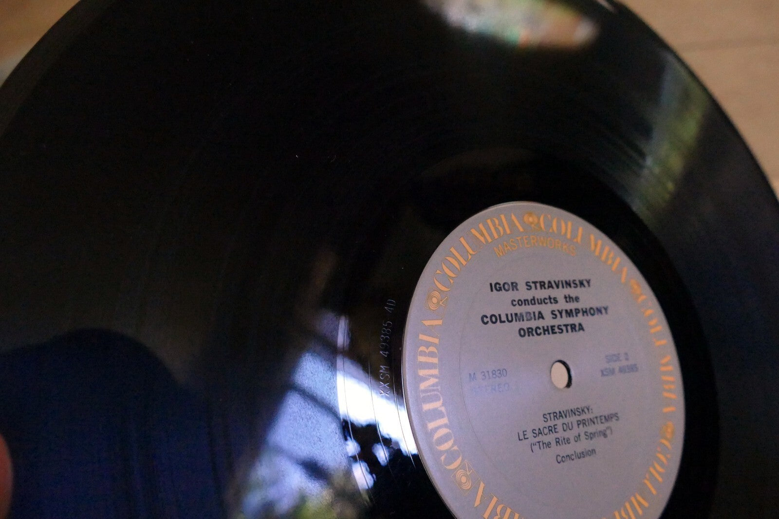 Stravinsky Conducts Le Sacre du Printemps LP M 31830 Columbia The Rite of Spring