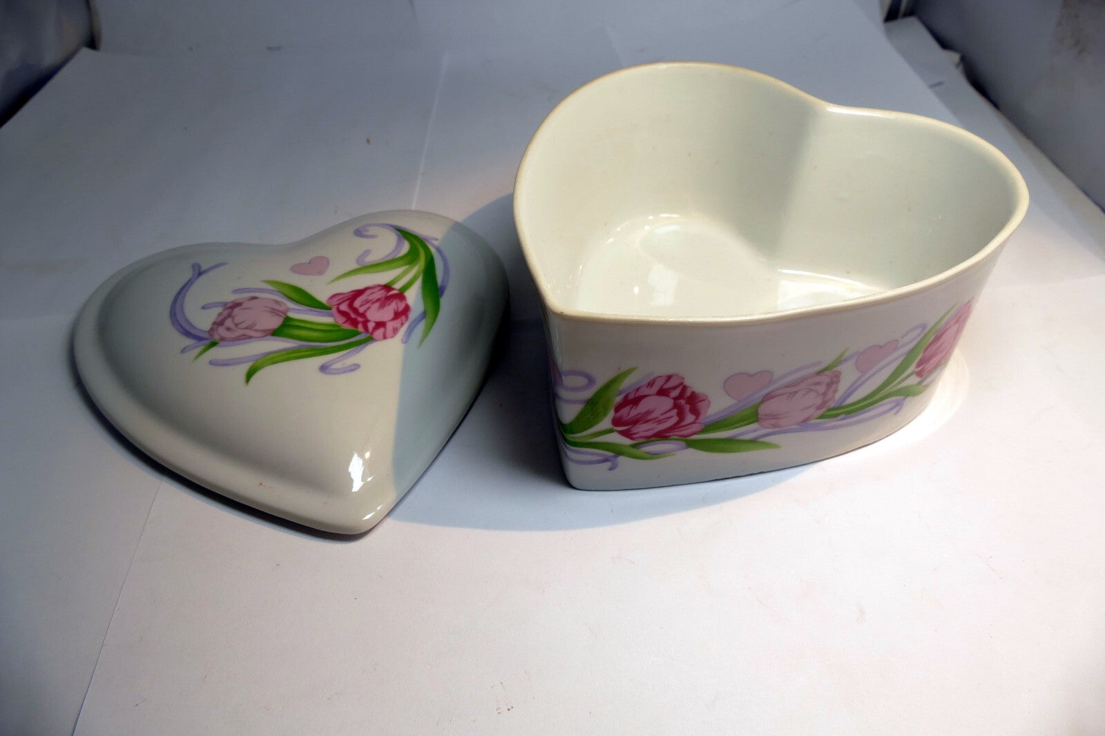 FTD  Heart Floral Planter  "Especially for You"  heart shaped tulips 6X6"