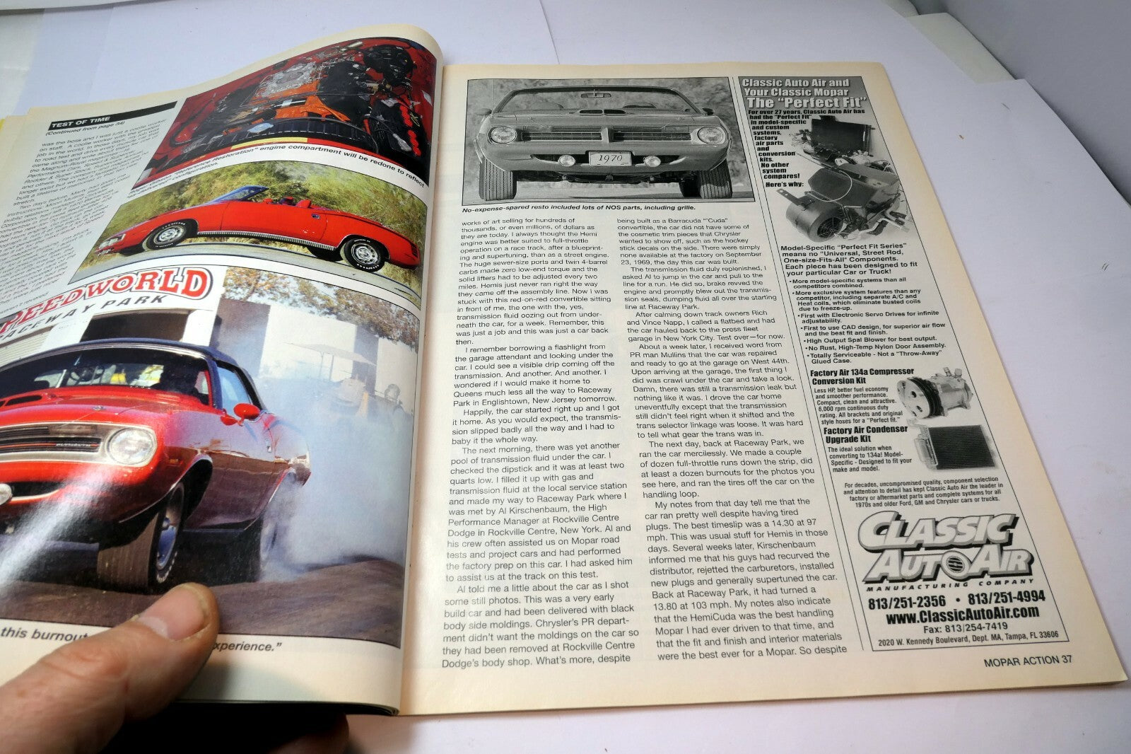 MOPAR Action Magazine June 2006 '70 HemiCuda Ragtop Road test