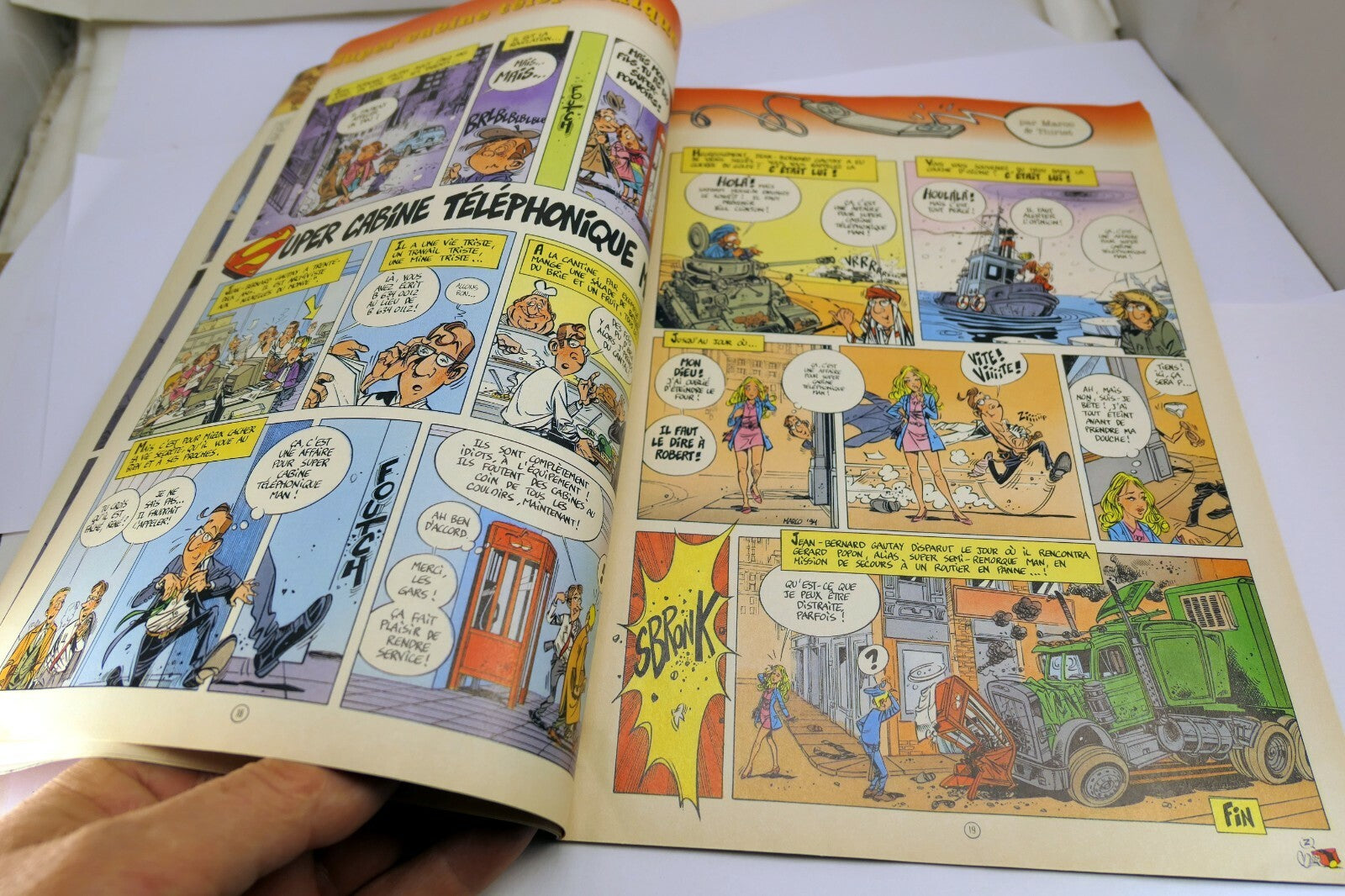 Spirou nº 2981 de 1995 tbe Les Femmes En Blanc Nationale Zero Comics French