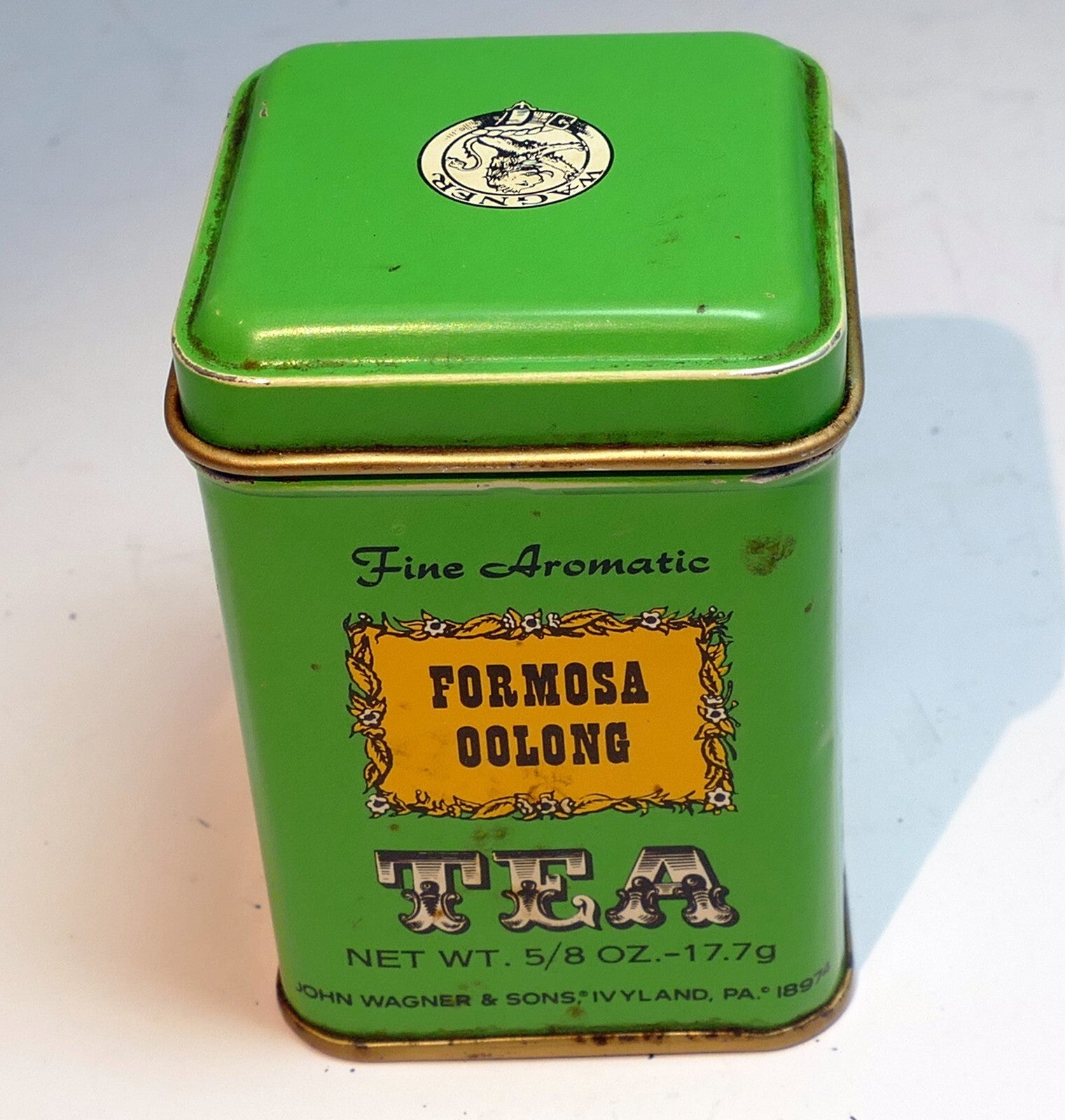 Tea tin formosa oolong by john wagner & sons kitchen decor