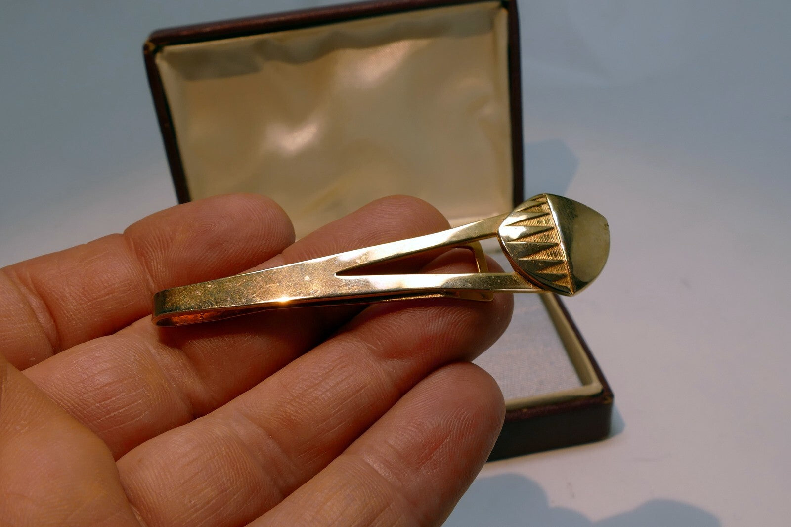 President Tie Tack Clip Gold Tone  Vintage