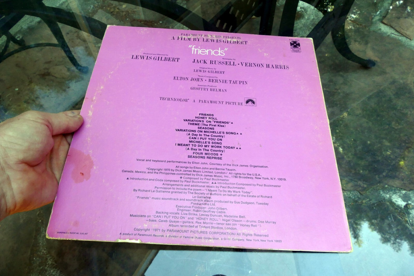 ELTON JOHN, ORIGINAL vinyl  LP, FRIENDS Soundtrack, 1971 Elton John VG Paramount