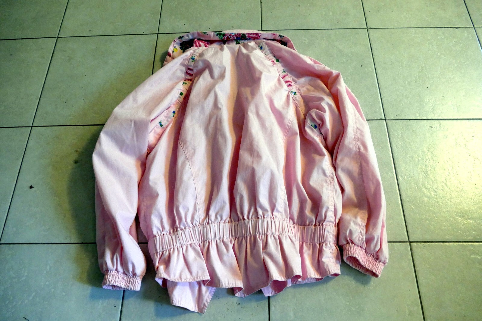 Sweet Girl Light weight Rain Jacket Sz. M 10/12 Pink
