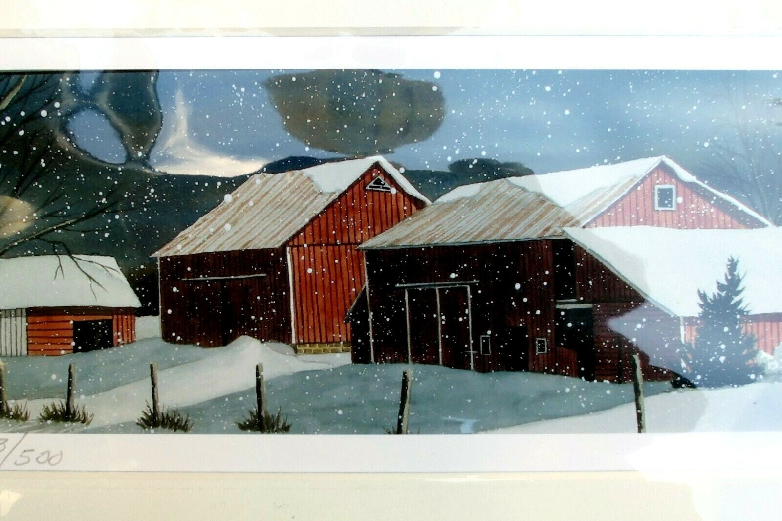Giclee print brown county artist james oblack 103/500 signed limited edition