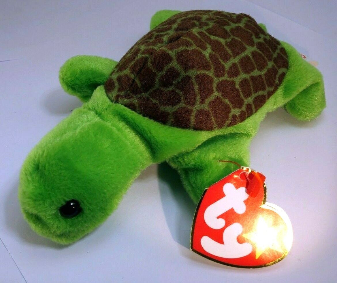 Ty beanie baby speedy turtle plush toy style 4030 1993 1994 with errors